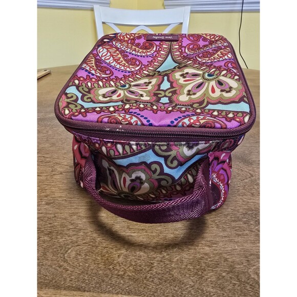 Vera Bradley Lighten Up Lunch Bag Box Resort Medallion Pink Floral Paisley - Picture 14 of 17